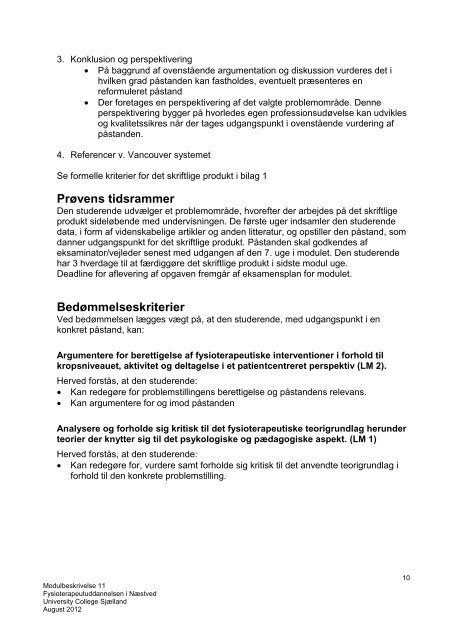 Download modulbeskrivelsen - University College Sjælland