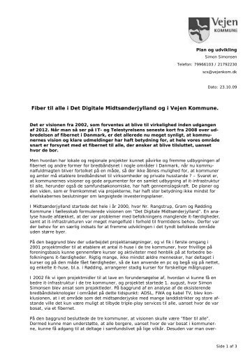 NOTAT fra Vejen Kommune 231009 - IT- og Telestyrelsen