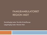 FAMILIEAMBULATORIET REGION MIDT - Borgestadklinikken