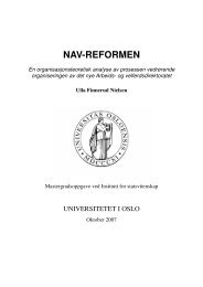 NAV-REFORMEN - Norges forskningsråd
