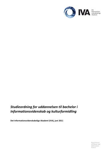 Studieordning - IVA