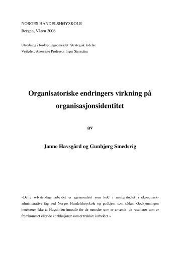 Organisatoriske endringers virkning på organisasjonsidentitet.pdf