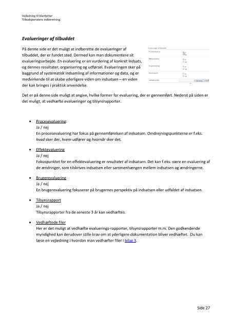 Vejledning til blanketter - Tilbudsportalen
