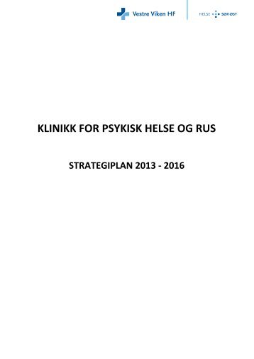 Strategiplan PHR 2013-2016 - Vestre Viken HF