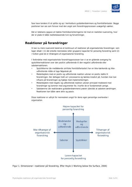 Psykologiske reaktioner på organisatoriske forandringer