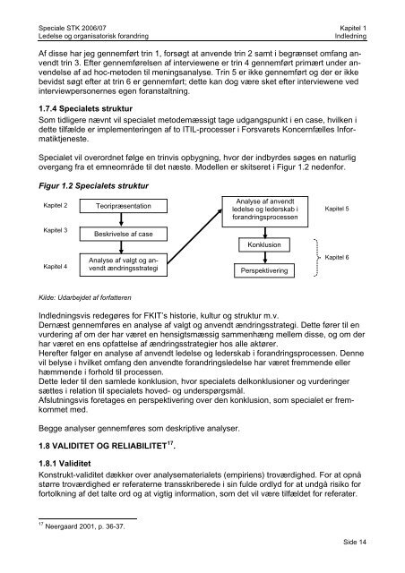 Emne: Ledelse og forandring - Forsvarskommandoen