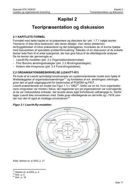 Emne: Ledelse og forandring - Forsvarskommandoen