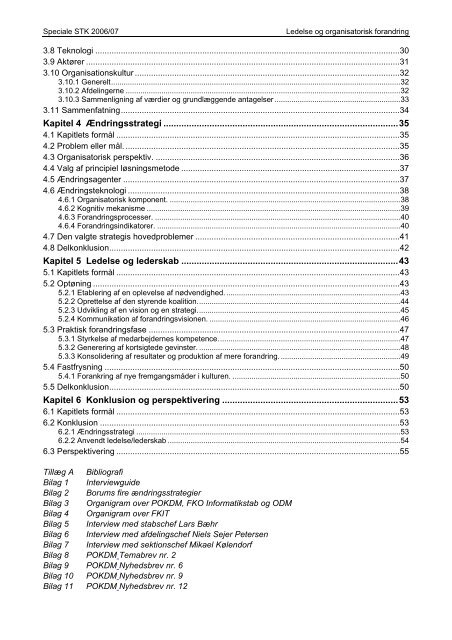 Emne: Ledelse og forandring - Forsvarskommandoen