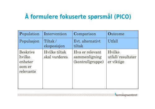 Systematisk metodevurdering av organisatoriske modeller - Polis