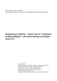 Kompetencevurdering - beskrivelse af “Autentiske problemstillinger ...