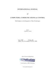 CCCPublications - International Journal of Computers ...