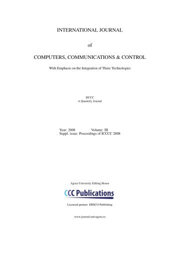 CCCPublications - International Journal of Computers ...