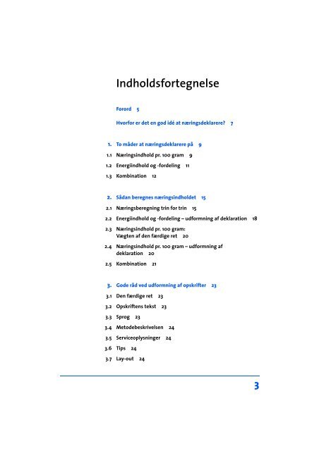 Vejledning til næringsdeklaration af opskrifter - Noeglehullet.dk