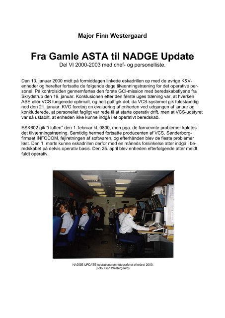 Fra Gamle ASTA til NADGE Update