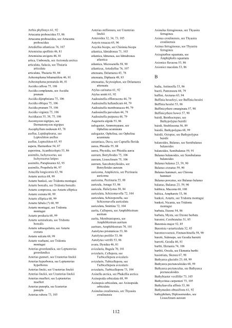 Distribution of marine, benthic macro-organisms at Svalbard ...