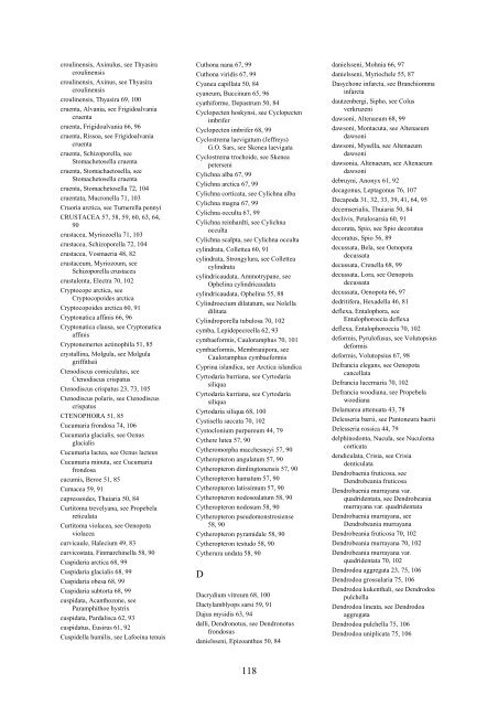 Distribution of marine, benthic macro-organisms at Svalbard ...