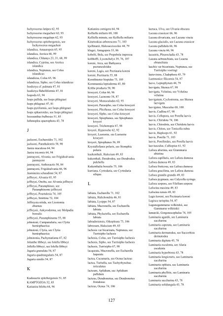 Distribution of marine, benthic macro-organisms at Svalbard ...