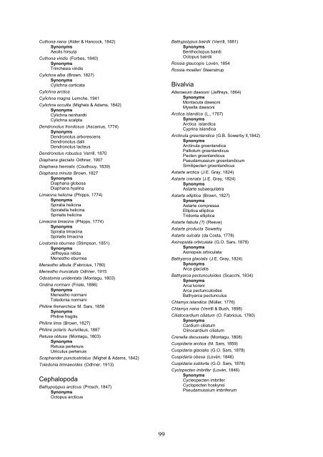 Distribution of marine, benthic macro-organisms at Svalbard ...