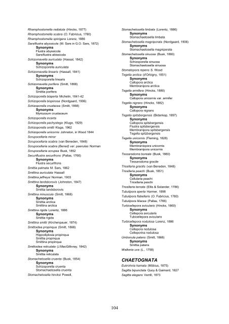 Distribution of marine, benthic macro-organisms at Svalbard ...