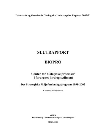 SLUTRAPPORT BIOPRO - Info