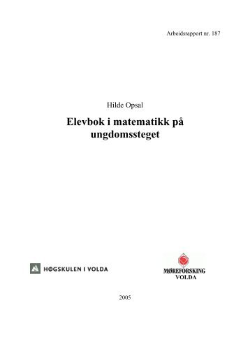 Elektronisk versjon (pdf) her - Høgskulen i Volda