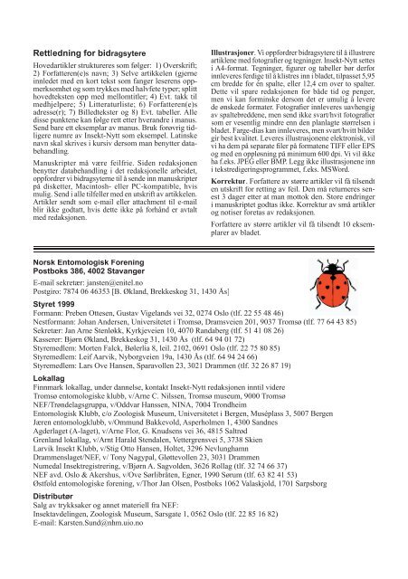 Fulltekst - Norsk entomologisk forening