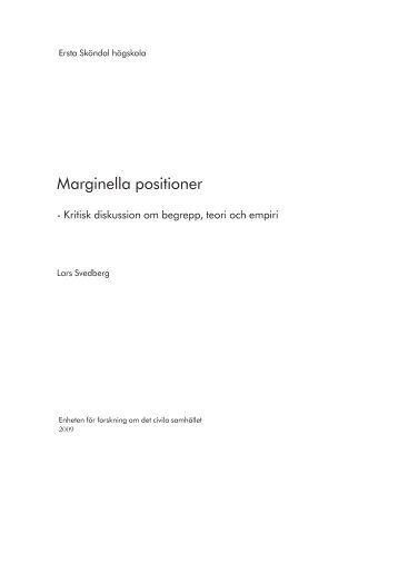 Marginella positioner - Ersta Sköndal Högskola