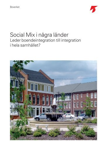 Social Mix i några länder - Boverket
