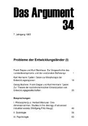 Probleme der Entwicklungsländer - Berliner Institut für kritische ...