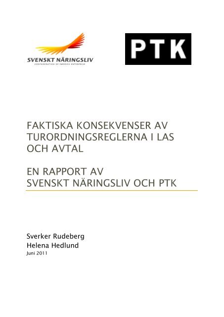 Faktiska Konsekvenser Av Turordningsreglerna I Las Och Avtal Ptk