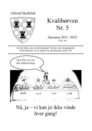 Kvalibørven Nr. 5 - Allerød Skakklub