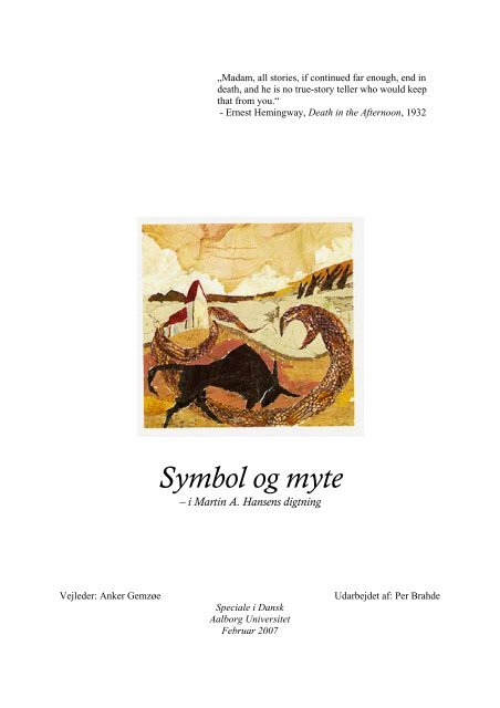 Symbol og myte i Martin A. Hansens digtning - Dialektika.dk