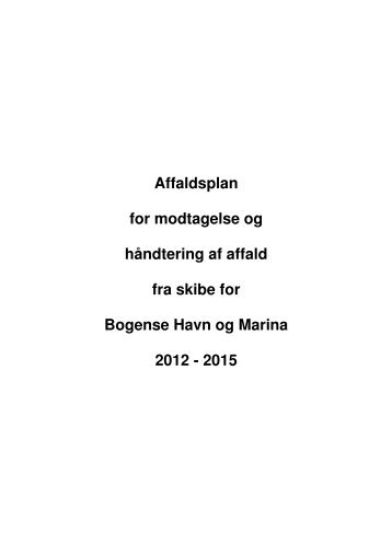 Affaldsplan for Bogense Havn og Marina - Nordfyns Kommune