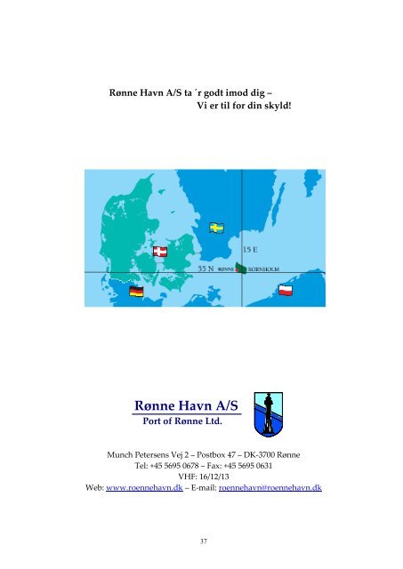 Indholdsfortegnelse - Rønne Havn