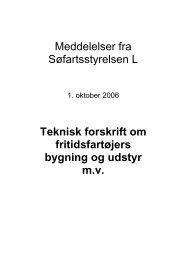 Teknisk forskrift om fritidsfartøjers bygning og udstyr m.v.