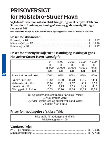 Reglement Trafikhavn (PDF) - Struer Havn