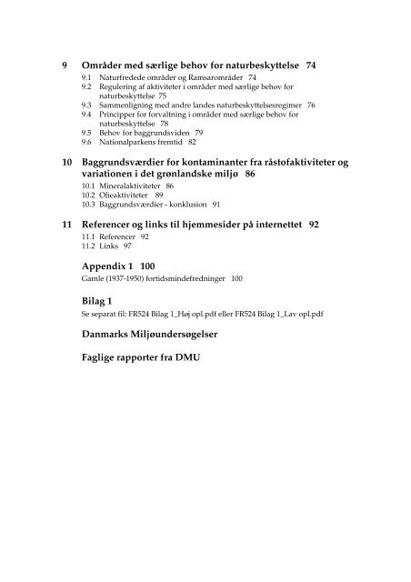 Råstofaktiviteter og natur - og miljøhensyn i Grønland