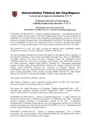 Information concerning the journal - Journal of Lighting Engineering