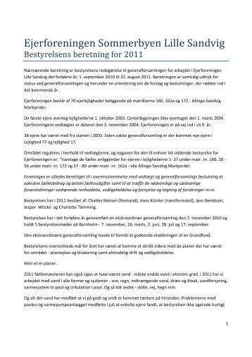 Ejerforeningen Sommerbyen Lille Sandvig - lillesandvig.dk