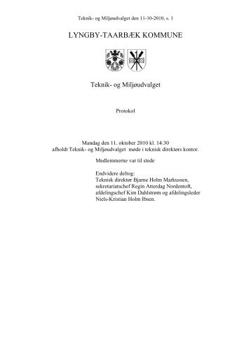 LTK publicering - Protokoller - Lyngby Taarbæk Kommune