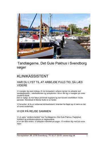 KLINIKASSISTENT - Dentaljob