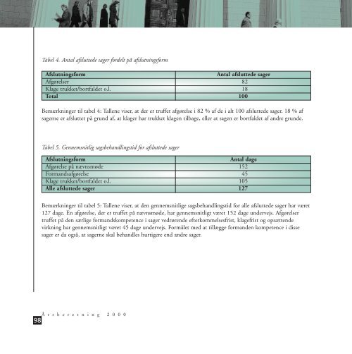 Arbejdsmiljøklagenævnets årsberetning for 2000