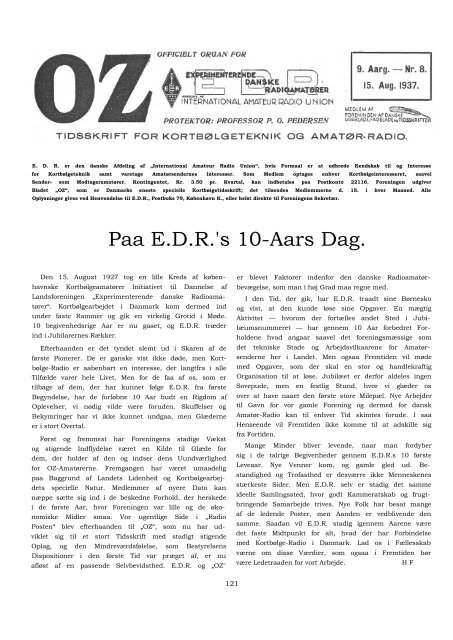 Paa EDR's 10-Aars Dag. - Søg i OZ