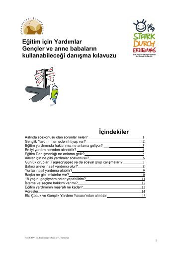 Broschüre "Hilfe zur Erziehung" (türkisch) - Jugendamt der Stadt ...