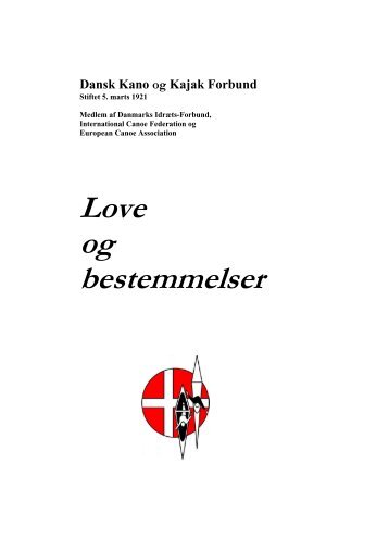 Love og bestemmelser - Kajakklubben Nova