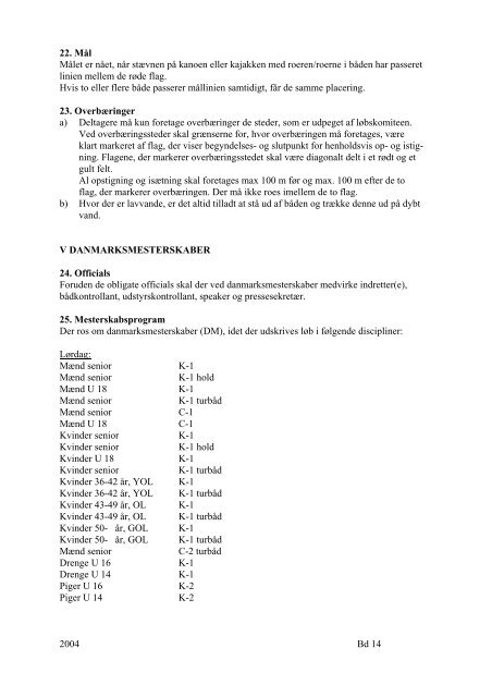 Love og bestemmelser - Kajakklubben Nova