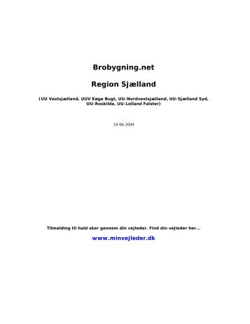 Brobygning.net Region Sjælland - UU Roskilde