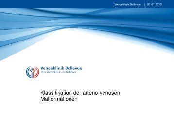 Klassifikation arterio-venöser Malformationen - in der venenklinik ...