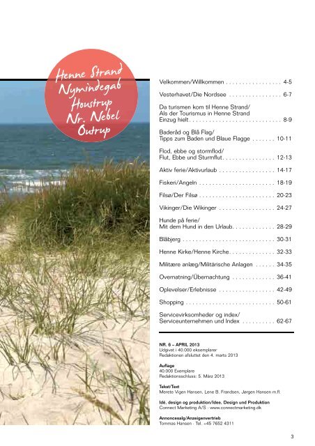 Henne Strand Guide 2013 - Købmand-Hansens Feriehusudlejning