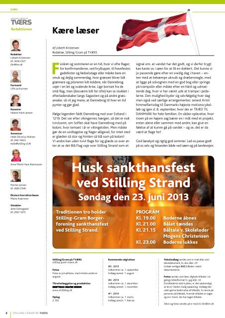 Juni 2013 - Stilling / Gram på TVÆRS
